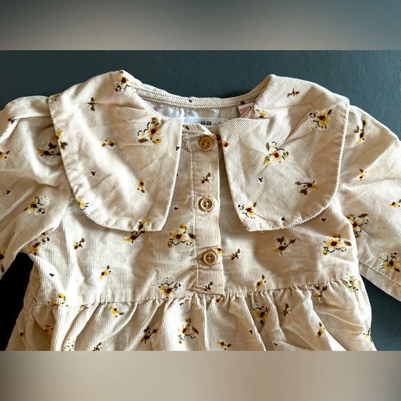 ZARA Corduroy collared dress - Picture 3 of 4